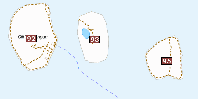 Stadtplan Gili Islands