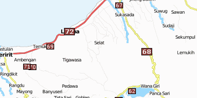 Gitgit Bali Stadtplan