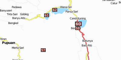 Stadtplan Gunung Batukaru Bali