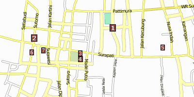 Stadtplan Pura Maospahit