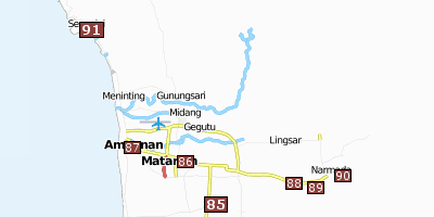 Senggigi Bali Stadtplan